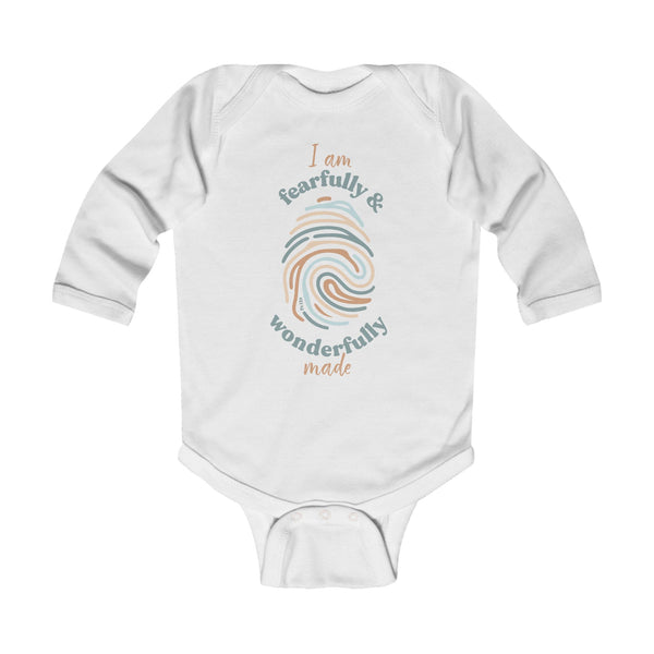 Fearfully and Wonderfully Made-1 Infant Long Sleeve Bodysuit