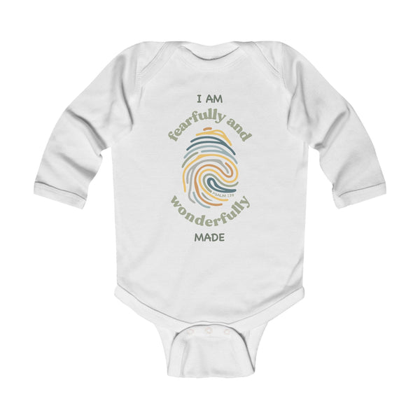 Fearfully and Wonderfully Made-2 Long Sleeve Infant Bodysuit